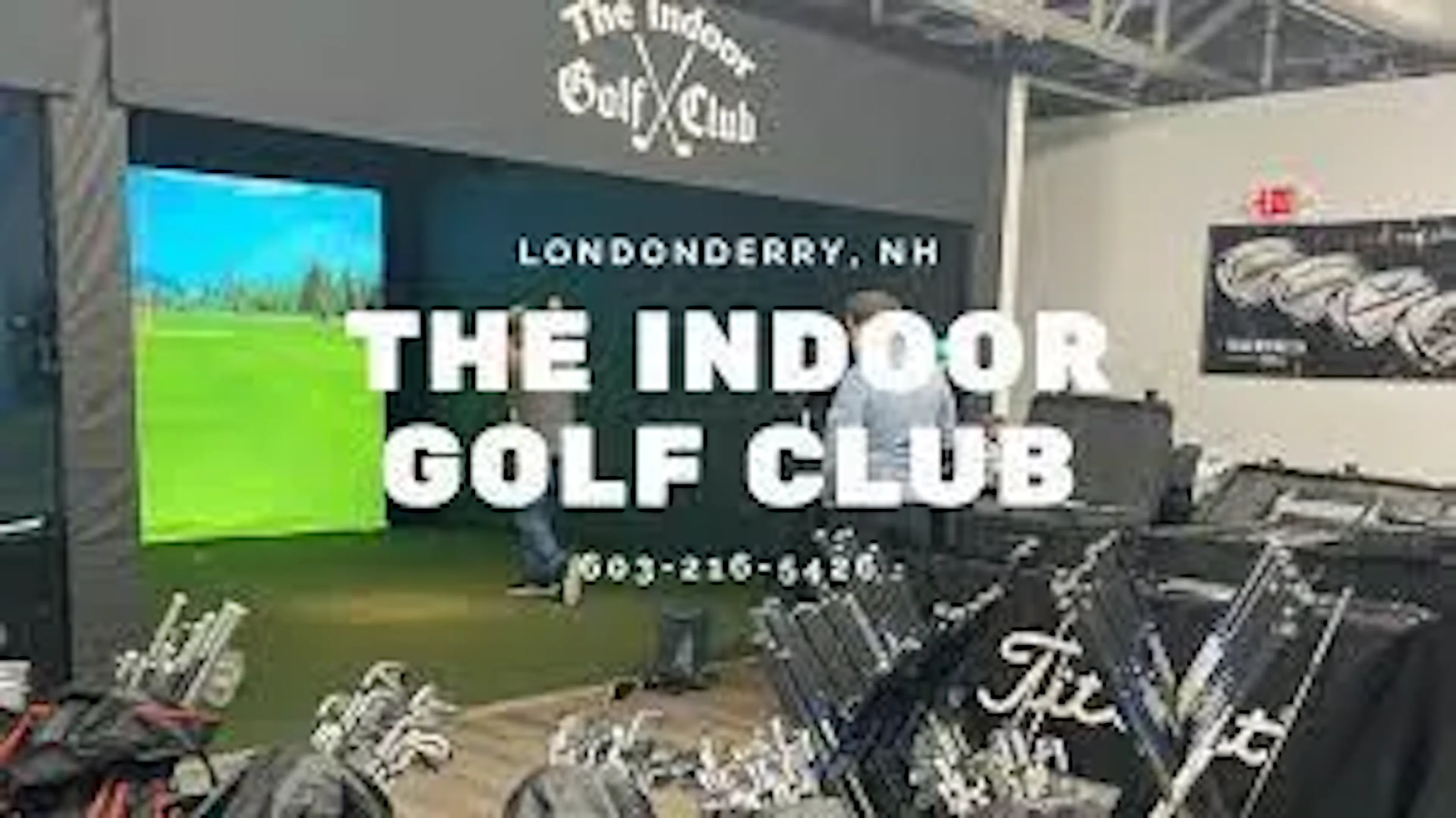 the indoor golf club